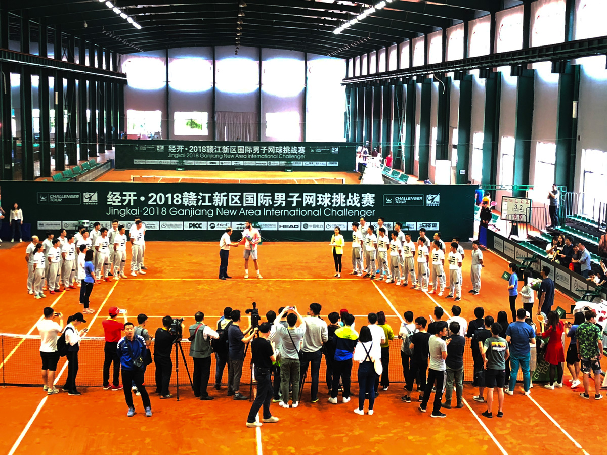 中国首个ATP室内红土网球挑战赛